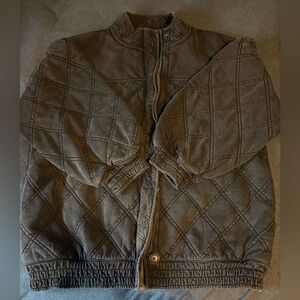 Free People Quilted Black Jacket